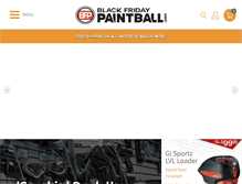 Tablet Screenshot of blackfridaypaintball.com